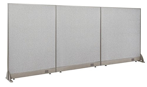 GOF Freestanding Office Partition, Large Fabric Room Divider Panel, 108" W x 48" H