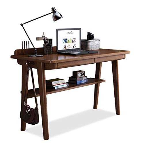 Desk Home Solid Wood Computer, Simple Modern Office Workstation, Bedroom Student Writing Game Table, Suitable for Home, Office