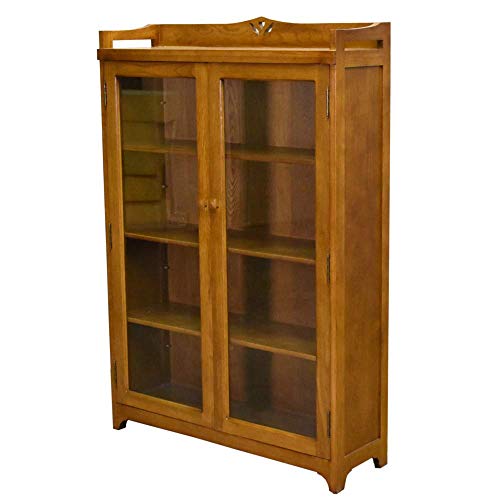 Crafters and Weavers Mission Bookcase/Curio Cabinet - Michael's Cherry