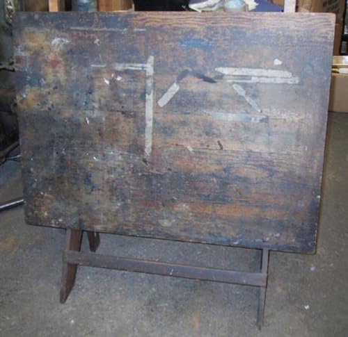 Generic Antique Drafting Table & Stand