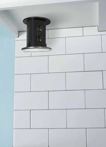 Lew Electric Pop Down Outlets (Under Cabinet) with 2 Outlet GFI