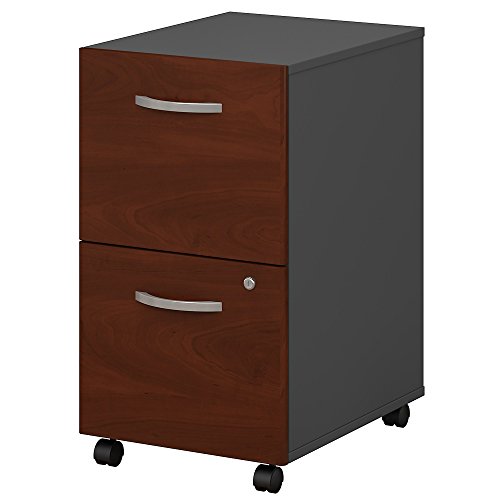 Bush Business Furniture Series C 2 Drawer Rolling File Cabinet - Hansen Cherry, Assembled