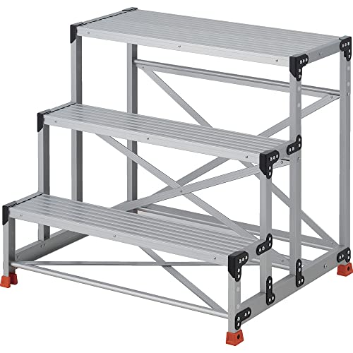 TRUSCO TSF-3109 Work Tread, 3 Tiers, Step Depth 78.7 inches (200 cm), Height 3.5 ft (0.90 m), Top 1000X400