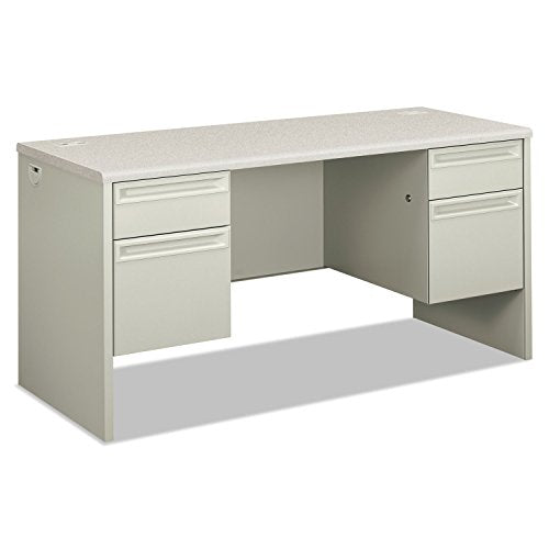 HON 38852B9Q 38000 Series Kneespace Credenza, 60w X 24d X 29 1/2h, Silver Mesh/Light Gray
