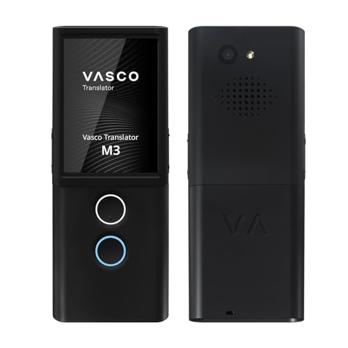 Vasco Electronics Vasco M3 Language Translator Device | Free Internet in 200 Countries | Photo Translation | European Brand