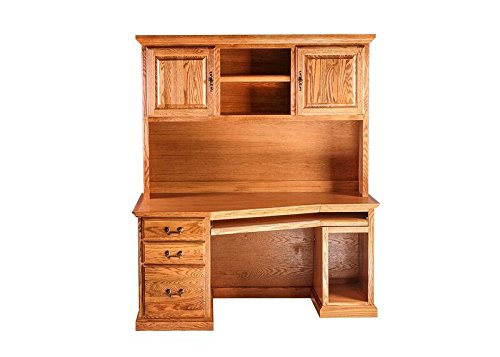 FOREST DESIGNS Traditional Hutch, 58" W x 42" H x 13" D, Whitewash Alder