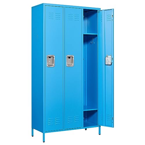 SISESOL Metal Lockers for Employees - Large Steel Storage Cabinet