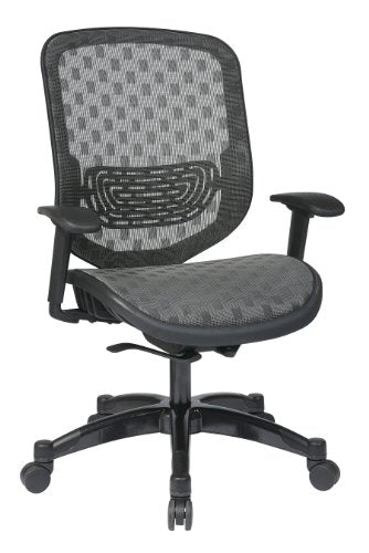 SPACE Seating DuraFlex Charcoal Back and Seat, Self Adjusting 4-to-1 Synchro Tilt with Gunmetal Finish Managers Chair