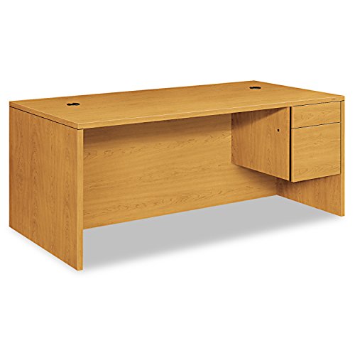 HON 10585RCC 10500 Series Right Pedestal Desk, 72 x 36, Harvest