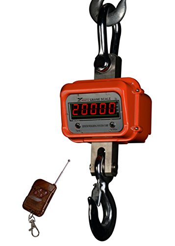 Optima Scales Heavy-Duty Crane Scale - 20000 lbs x 10 lb. LED Display