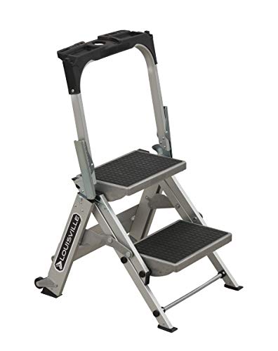 Louisville Ladder 2-Foot Step Stool, 300-Pound Capacity - L-2011-02 Silver