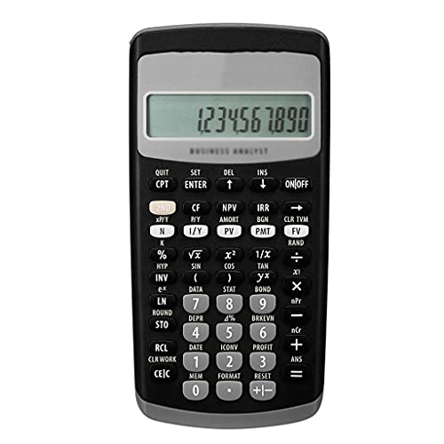 None 12 Plastic Financial Calculator - School Office Supplies