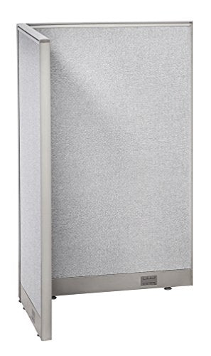 GOF Freestanding L Shaped Office Partition - Large Fabric Room Divider Panel, 30" D x 36" W x 60" H