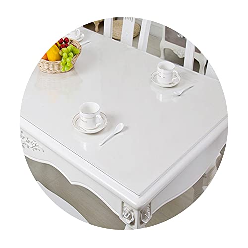 ALGWXQ Clear PVC Tablecloth - Non Slip, Scuff Resistant, Easy to Clean - 200x500cm