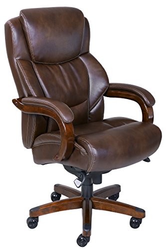 La-Z-Boy Delano Big & Tall Executive Bonded Leather Office Chair - Chestnut (Brown)