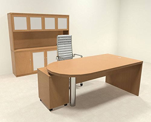 UTM Furniture 4pc Modern Contemporary Executive Office Desk Set, RO-ABD-D25