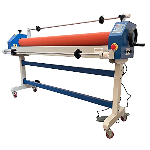 INTSUPERMAI Electric Manual Cold Laminator Machine 63inch 1600mm with Holder Rod