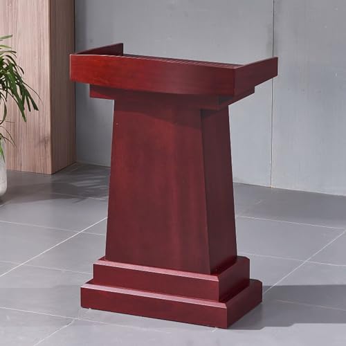 Yadlan Church Podium Stand with Storage - Durable MDF Wood