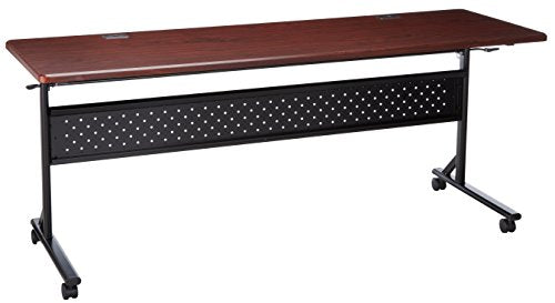 Lorell Flipper Training Table, 46" H x 8" W x 8" L, Mahogany