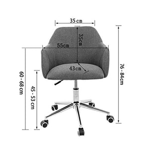 Leisure Swivel Chairs Adjustable Height Home Office Desk Chair Sofa Chair with Soft Seat Cushion SACKDERTY