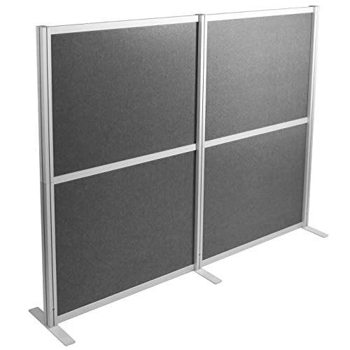 VIVO Modular Wall System with 2 PET Panels, 66" High, Dark Gray - PP-MWS63D
