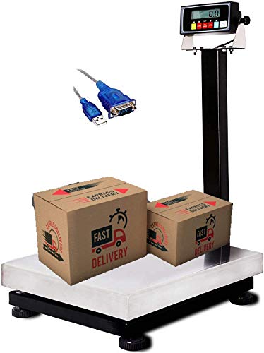 Stainless Steel Bench Scale, Lb/Kg/Oz units, 0.05lb Readability, 800lbs 16"x20"