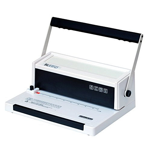 TruBind Coil Binding Machine - Manual Round Hole Punch - Adjustable Side Margin - 4 to 1 Pitch - 20 Sheet Capacity