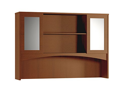Mayline Brighton Series Double Height Hutch with Glass Doors