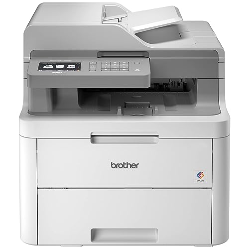 Brother MFC-L3710CW Wireless Color Laser Printer - Print Copy Scan Fax, 600 x 2400 dpi, 19 ppm