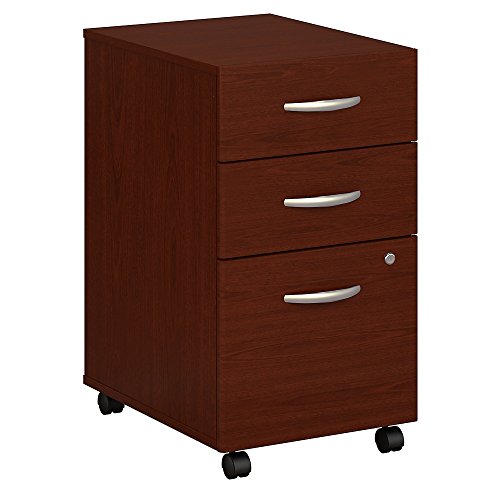 Bush Business Furniture Series C Mobile Under Desk 3 Drawer File Cabinet | Mahogany