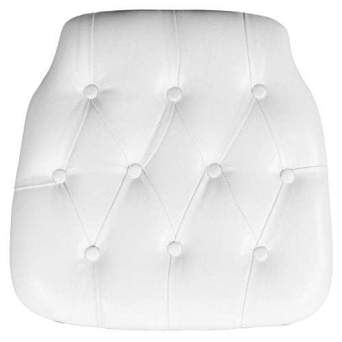 LIVING TRENDS Chiavari Chair Cushion - 20 Pack Hard White Tufted Vinyl