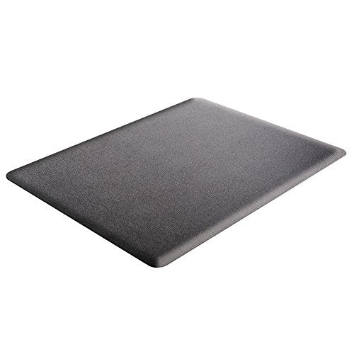 Deflecto Ergonomic Sit and Stand Chair Mat, 46" x 60", Black - Low Pile Carpet & Hard Floors