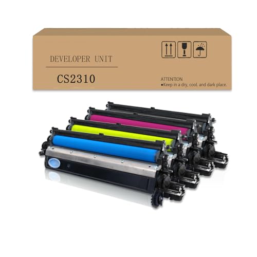 POYRAZ Developer Unit for Lenovo CS2310 CS3310 LD2310 LT-231 Printer - 4 Pack-KCMY