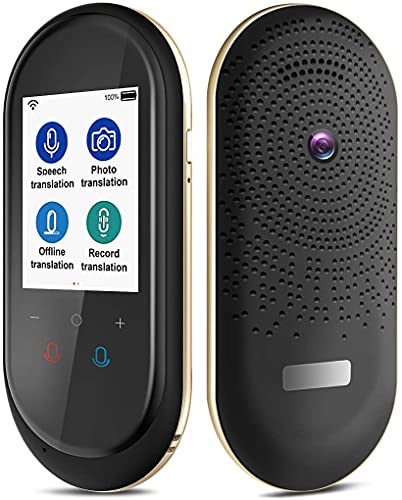 UsmAsk Smart Voice Translator - Translate 106 Languages - Offline & Photo Translation - 2.4 Inch Touch Screen - Travel Essential Gift