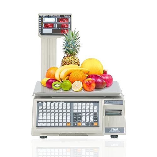 VEVOR Electronic Price Computing Scale, 66 LB Digital Deli Weight Scale