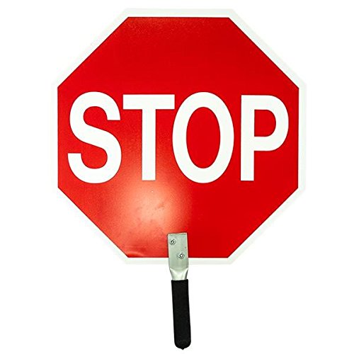 MTS Safety Aluminum Stop/Stop Traffic Paddle (9 Units)