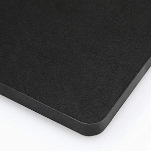 FURINNO Efficient Home Laptop Notebook Computer Desk, Square Side Shelves, Black/Grey