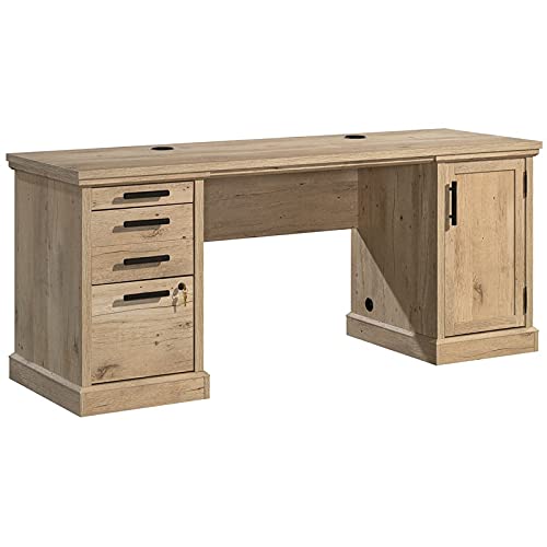 Sauder Worksense Mason Peak 72" Commercial Credenza Desk - Prime Oak Finish