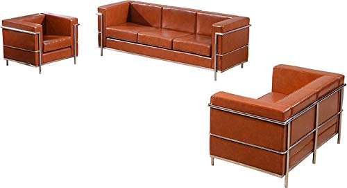 LIVING TRENDS Marvelius Rebecca Series Reception Set in Cognac