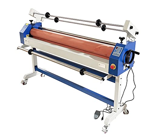 TECHTONGDA 63 Inch Cold Roll Laminator Semi Auto Electric Manual Vinyl Photo Film Laminating Machine