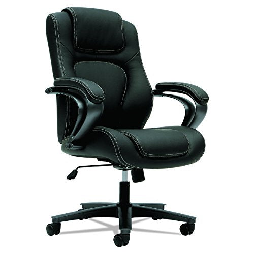 HON High-Back Managerial Office Chair with Loop Arms - Black (VL402)