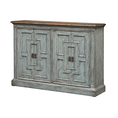 Coast to Coast Aged Blue Four Door Credenza