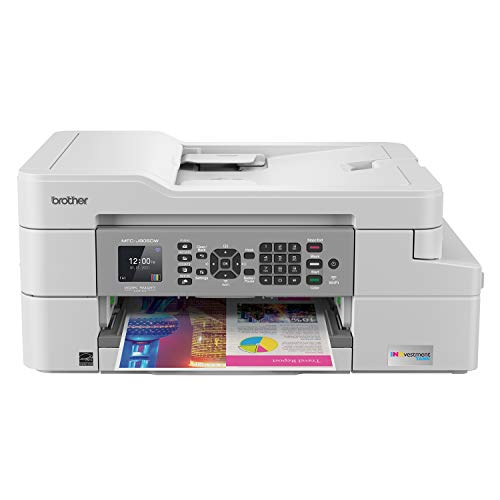 Brother MFC-J805DW XL Color Inkjet All-in-One Printer with Mobile Printing & Duplex - White