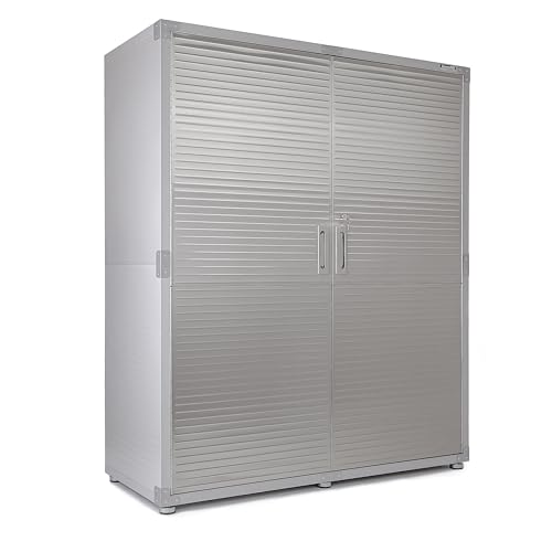 Seville Classics Metal Storage Cabinet Locker Organizer 60" W x 24" D x 72" H