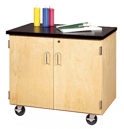 Diversified Woodcrafts Classroom Mobile Lab Cabinet, Oak