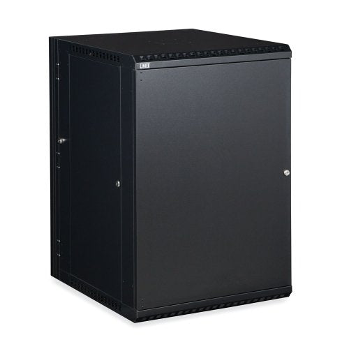 Kendall Howard Linier 18U Solid Door Swing-Out Wall Mount Cabinet