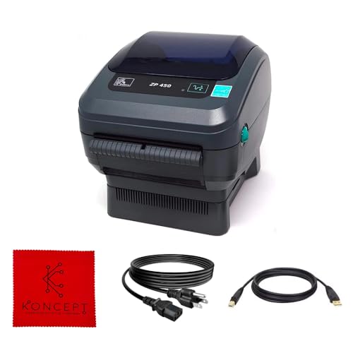 Koncept Zebra ZP450 Direct Thermal Label Printer - 1 Year Warranty (Renewed)