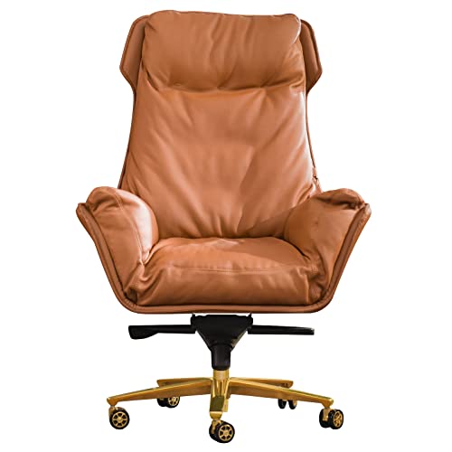 Kinnls Austin Executive Management Office Chair, Leather Ergonomic Swivel Rolling Desk Chair