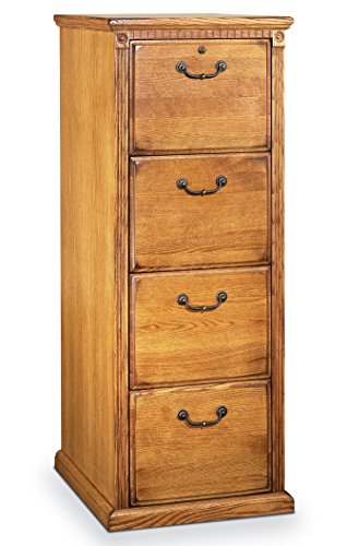 Martin Furniture Huntington Oxford 4-Drawer File Cabinet, Wheat Finish