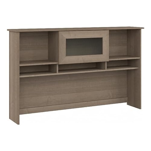 Pemberly Row Contemporary 60W Hutch in Ash Gray - Engineered Wood
